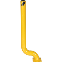 Offset Bollard, Steel, 54" H x 4-1/2" W, Yellow Northern Industrial Supply Inc.