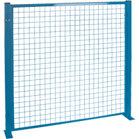 Perimeter Guards - Mesh Style, 4' H x 4' W, Blue Northern Industrial Supply Inc.
