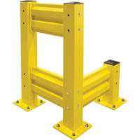 Industrial Safety Guard Rail, Steel, 19" L x 12" H, Safety Yellow Northern Industrial Supply Inc.