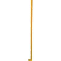 Adjustable Perimeter Guard Corner Post, 4" W x 72" H, Yellow Northern Industrial Supply Inc.