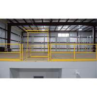 Mezzanine Safety Gate, 68-1/2" L x 42" H, 80-1/16" Raised, Yellow Northern Industrial Supply Inc.