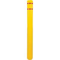 Polyethylene Bollard Cover, 4-1/2" Dia. x 52" L, Red/Yellow Northern Industrial Supply Inc.