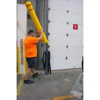 Polyethylene Bollard Cover, 4-1/2" Dia. x 52" L, Red/Yellow Northern Industrial Supply Inc.