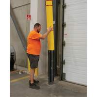 Polyethylene Bollard Cover, 4-1/2" Dia. x 52" L, Red/Yellow Northern Industrial Supply Inc.