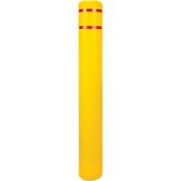 Capuchon en poly&eacute;thyl&egrave;ne pour borne de protection, 6-5/8" dia. x 52" l, Rouge/Jaune Northern Industrial Supply Inc.