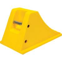 Cales de roue avec surface antid&eacute;rapante en caoutchouc, Polyur&eacute;thane, Jaune, 11-1/4" la x 21" p x 12-1/4" h Northern Industrial Supply Inc.