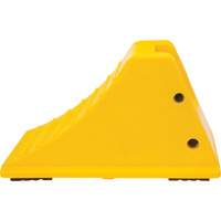 Cales de roue avec surface antid&eacute;rapante en caoutchouc, Polyur&eacute;thane, Jaune, 11-1/4" la x 21" p x 12-1/4" h Northern Industrial Supply Inc.
