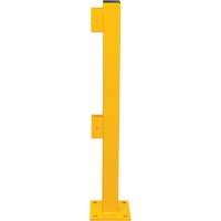 End Post for Light-Duty Guard Rails, Steel, 42" H, Safety Yellow Northern Industrial Supply Inc.
