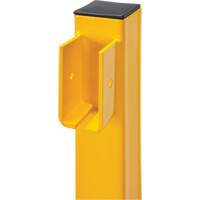 End Post for Light-Duty Guard Rails, Steel, 42" H, Safety Yellow Northern Industrial Supply Inc.