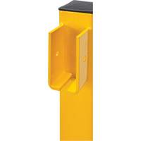 Corner Post for Light-Duty Guard Rails, Steel, 42" H, Safety Yellow Northern Industrial Supply Inc.