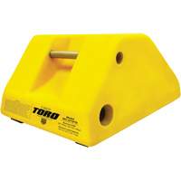 Cale-roue pour &eacute;quipement lourd de 255 tonnes avec poign&eacute;e et trou, Ur&eacute;thane, Jaune Northern Industrial Supply Inc.