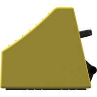 Cale de roue ultra-robuste pour l'exploitation mini&egrave;re Checkers Safety, PEHD, Jaune, 14-1/2" la x 17-1/2" p x 16" h Northern Industrial Supply Inc.