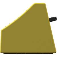 Cale de roue ultra-robuste pour l'exploitation mini&egrave;re Checkers Safety sans support, PEHD, Jaune, 14-1/2" la x 17-1/2" p x 16" h Northern Industrial Supply Inc.