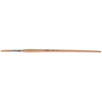 Pure White Bristle Round Marking Paint Brush, 9/32" Brush Width, White China, Wood Handle Northern Industrial Supply Inc.