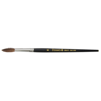 Pinceau pointu &agrave; soies noires pour artiste, Largeur de la brosse de 5,7 mm, Soie de chameau, Manche &agrave; Bois Northern Industrial Supply Inc.