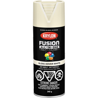 Fusion All-In-One Spray Paint, Dover White, Gloss, 12 oz., Aerosol Can Northern Industrial Supply Inc.