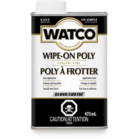 Watco&reg; Wipe-on Poly Stain, 473 ml, Clear, Gloss Northern Industrial Supply Inc.