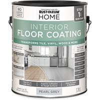 Home Interior Floor Coating System Base Coat, 3.78 L, Water-Based, Very Flat, Grey Northern Industrial Supply Inc.