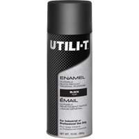 UTILI-T General Purpose Enamel Spray Paint, Black, Gloss, 10 oz./283 g, Aerosol Can Northern Industrial Supply Inc.