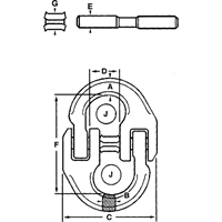 Maillons de connexion en acier alli&eacute; Northern Industrial Supply Inc.