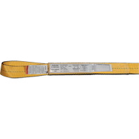 &eacute;lingues de levage en nylon, Pli Simple, Oeillet double, Type 3, 1" la x 3' lo, Limite de charge verticale 1600 lb Northern Industrial Supply Inc.