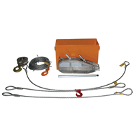 Tirfor&reg; Wire Rope Hoist TU32 Rescue Kit, 5/8" Wire Diameter, 8000  lbs. (4 tons) Capacity Northern Industrial Supply Inc.