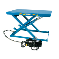LoProfile Electric-Hydraulic Scissor Lift Table, Steel, 32-1/2" L x 23-1/2" W, 550 lbs. Capacity Northern Industrial Supply Inc.