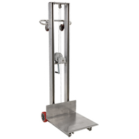 Platform Lift Stacker, Hand Winch Operated, 400 lbs. Capacity, 58" Max Lift Northern Industrial Supply Inc.