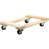 Chariots en bois franc - usage moyen, Roues en Polyol&eacute;fine, Capacit&eacute; de 900 lb, 18" la x 24" p x 7" h Northern Industrial Supply Inc.