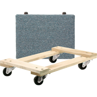 Chariots en bois franc - usage moyen, Roues en Polyol&eacute;fine, Capacit&eacute; de 900 lb, 18" la x 24" p x 7" h Northern Industrial Supply Inc.