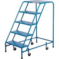 CSA-Certified Rolling Step Ladder, 5 Steps, 22" Step Width, 46" Platform Height, Steel Northern Industrial Supply Inc.