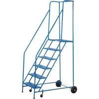 CSA-Certified Rolling Step Ladder, 6 Steps, 22" Step Width, 55" Platform Height, Steel Northern Industrial Supply Inc.