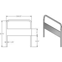 30" Chrome Handle for Platform Truck Northern Industrial Supply Inc.