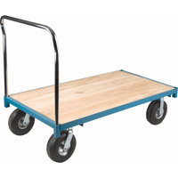 Chariot &agrave; plateforme robuste, 48" lo x 24" la, Capacit&eacute; de 1200 lb, Roues en Pneumatique Northern Industrial Supply Inc.