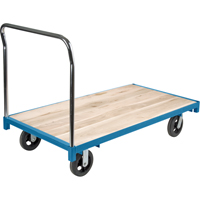 Chariot &agrave; plateforme robuste, 60" lo x 30" la, Capacit&eacute; de 2000 lb, Roues en Caoutchouc Northern Industrial Supply Inc.