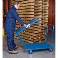Chariots &agrave; tablettes/plateforme, Acier, 24" la x 36" p x 40" h, Capacit&eacute; de la plateforme 1300 lb Northern Industrial Supply Inc.