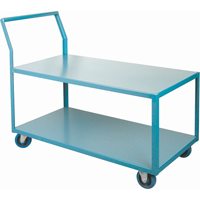Heavy-Duty Low Profile Shop Carts, 2 Tiers, 24" W x 48" D x 40" H, 1200 lbs. Cap. Northern Industrial Supply Inc.