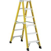 6600 Series Industrial Heavy-Duty 2-Way Stepladders, Fibreglass, 300 lbs. Capacity, 6' Northern Industrial Supply Inc.
