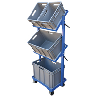 Chariot &agrave; cueillette, Acier, 30-11/16" la x 19-1/4" p, 3 tablettes, Capacit&eacute; 300 lb Northern Industrial Supply Inc.