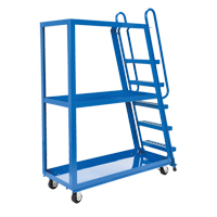 Chariot &agrave; cueillette, Acier, 21-7/8" la x 56-1/8" p, 3 tablettes, Capacit&eacute; 1000 lb Northern Industrial Supply Inc.