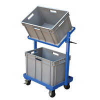 Chariot &agrave; cueillette, Acier, 30-11/16" la x 19-1/4" p, 2 tablettes, Capacit&eacute; 200 lb Northern Industrial Supply Inc.