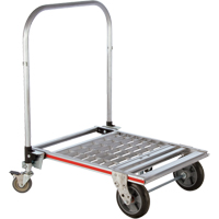 Four Wheel Folding Platform Truck, Aluminum, 750 lbs., 31" L x 23-1/4" W, 39" High Northern Industrial Supply Inc.