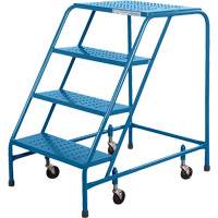 CSA Rolling Step Ladder, 4 Steps, 22" Step Width, 37" Platform Height, Steel Northern Industrial Supply Inc.