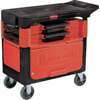 Chariots de travail Trades a/compartiment, 2 tiroirs, 38" lo x 19-1/4" la x 33-3/8" h, Noir Northern Industrial Supply Inc.
