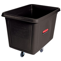 Chariot cubique, Plastique recycl&eacute; noir, 38" lo x 26" la x 28" h, Volume 8 pi³, Capacit&eacute; 300 lb Northern Industrial Supply Inc.