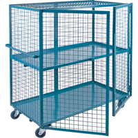 Wire Mesh Truck, 2 Tiers, 39" L x 26" W x 62.5" H, 1200 lbs. Cap. Northern Industrial Supply Inc.