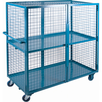 Wire Mesh Truck, 2 Tiers, 63" L x 32" W x 62.5" H, 1200 lbs. Cap. Northern Industrial Supply Inc.
