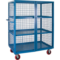 Wire Mesh Truck, 3 Tiers, 51" L x 32" W x 62.5" H, 2400 lbs. Cap. Northern Industrial Supply Inc.