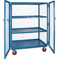 Wire Mesh Truck, 3 Tiers, 51" L x 32" W x 62.5" H, 2400 lbs. Cap. Northern Industrial Supply Inc.
