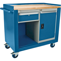 Industrial Duty Mobile Service Workbenches, Wood Surface Northern Industrial Supply Inc.